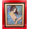 Image 1 : Framed & Signed Nude Original Oil Painting