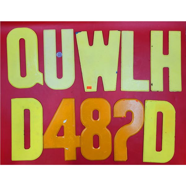 Lot Of Metal Letters/Numbers