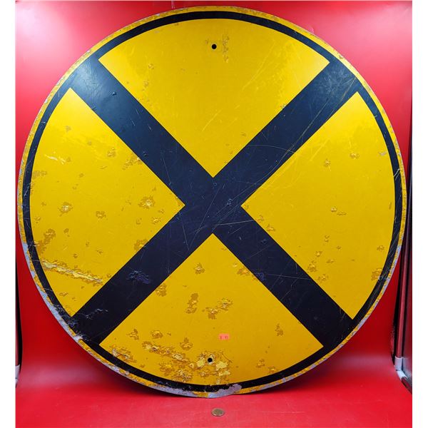 Cast Aluminum Railway Crossing Sign