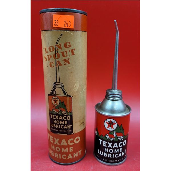 Texaco Long Spout Home Lubricant Can