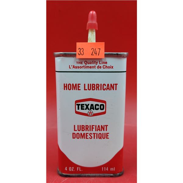 VTG Texaco Home Lubricant Can
