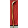 Image 1 : VTG Cane w/ Carved Antler Handle