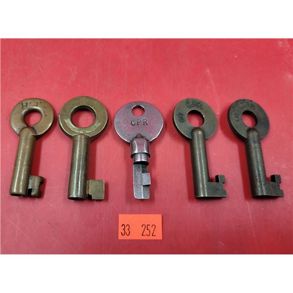 5 Canadian Pacific Railway Keys