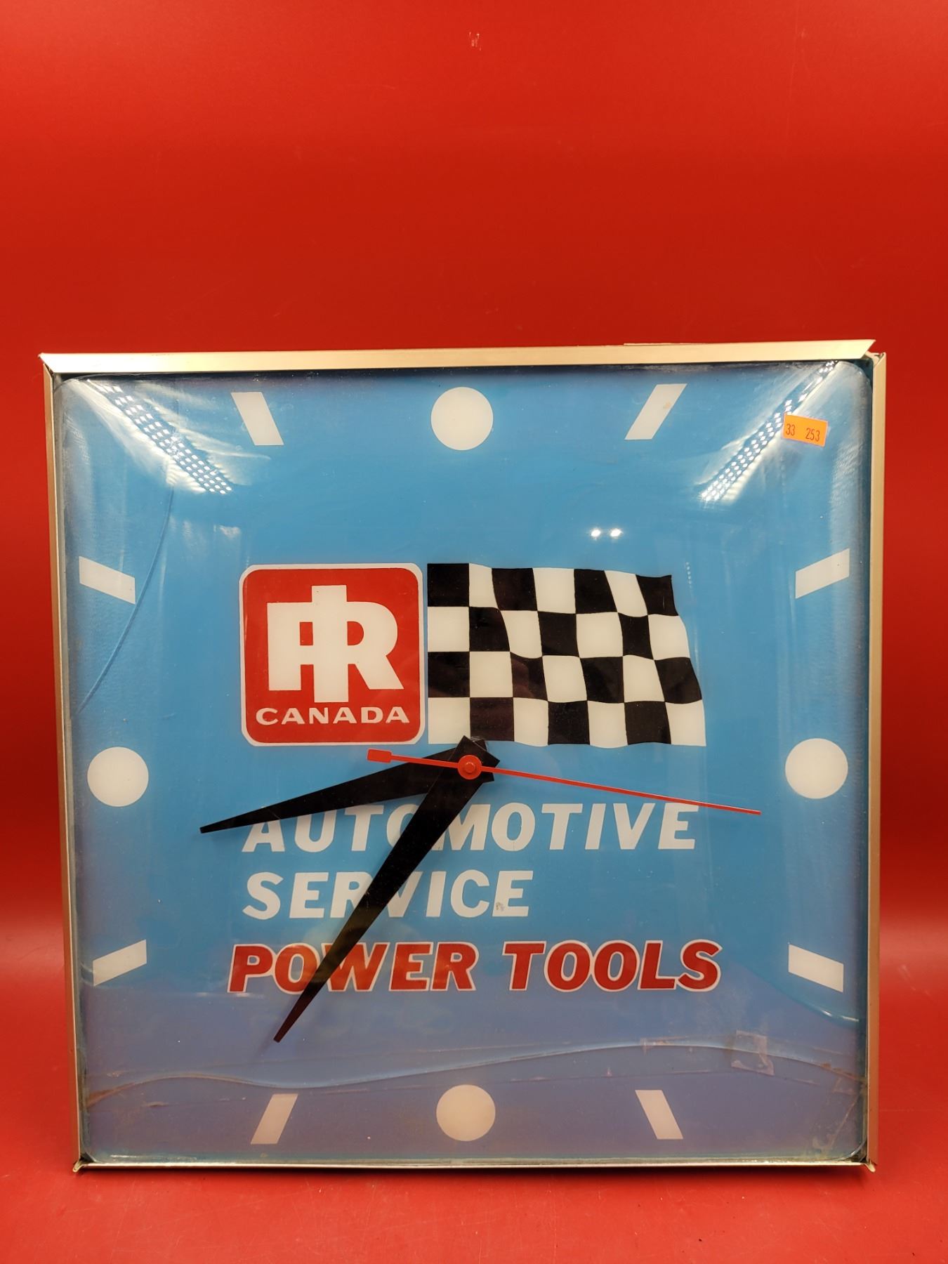 PR Canada Automotive Service Convex Glass Advertising Clock