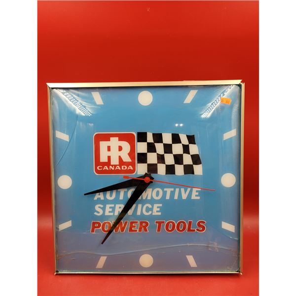 PR Canada Automotive Service Convex Glass Advertising Clock