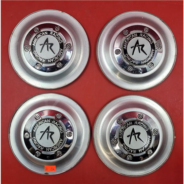 4 American Racing Wheel Center Caps