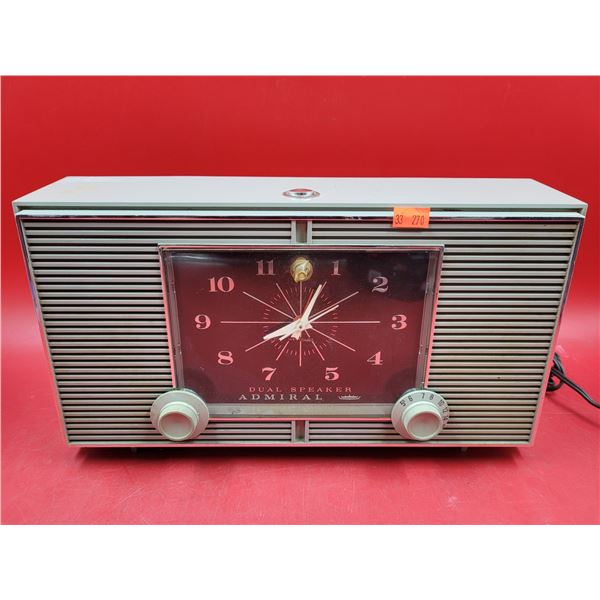VTG Dual Speaker Admiral Clock Radio