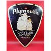 Image 1 : Metal Plymouth Chrysler Motors Product Advertising Sign