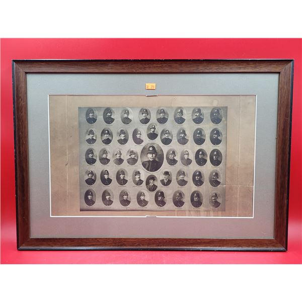 Framed Antique England Police Department Photographs