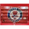 Image 1 : VTG Red Hat Motor Oil Gasoline Sign