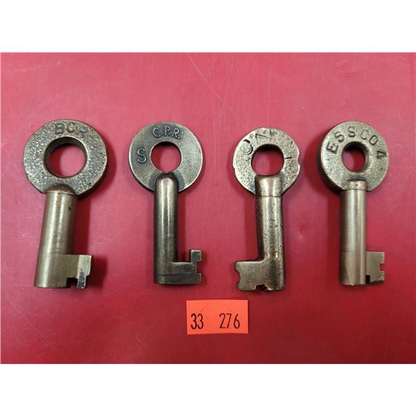 4 Railway Keys (CPR, etc.)