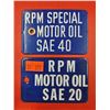 Image 1 : 2 Porcelain Motor Oil Signs