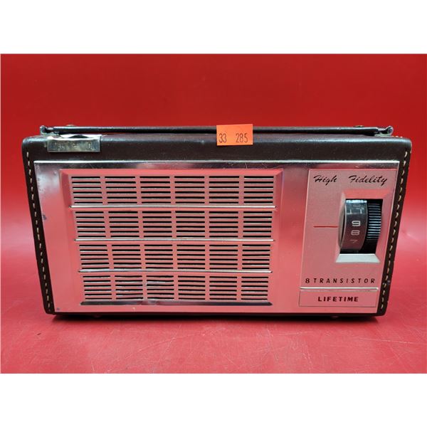 Lifetime Top Grain Cowhide High Fidelity 8 Transistor Radio