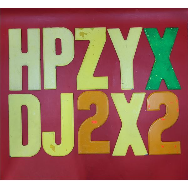 Lot of Metal Letters & Numbers