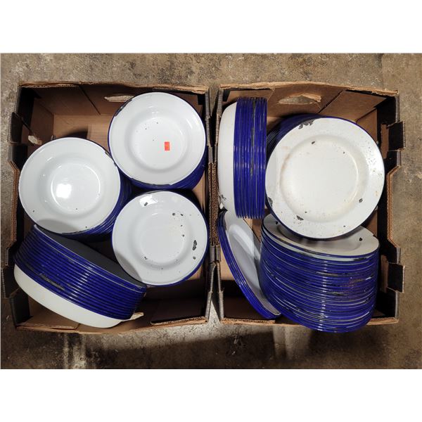 Lot of VTG Enamel Dinnerware