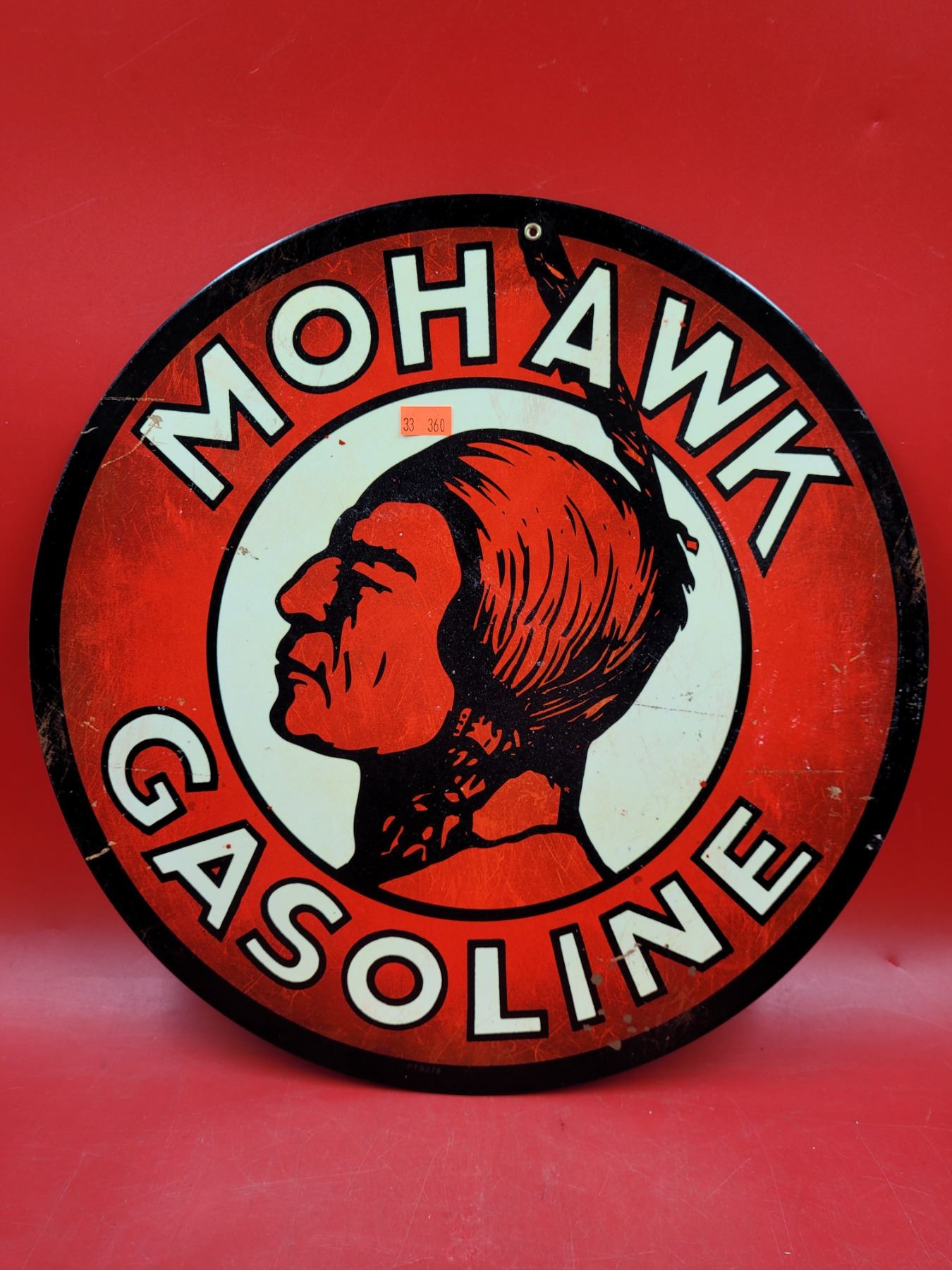 VTG Mohawk Gasoline Advertising Sign