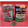 Image 1 : Full Super-Lube Concentrate Can & Full Bardahl Motor Oil Can