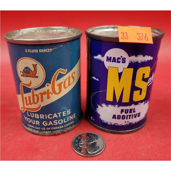 Full Lubri-Gas Can & Full Mac's Fuel Additive Can