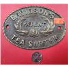 Image 1 : Brass Davidson's Tea Sorter Plaque