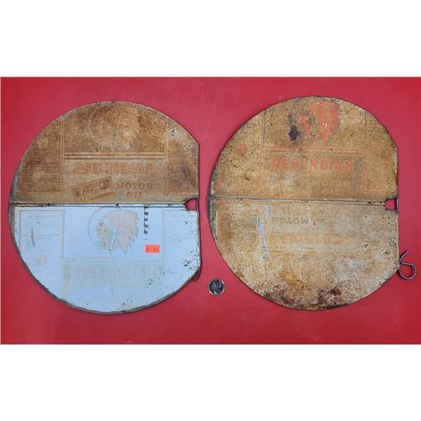 2 VTG Handcrafted Maple Syrup Lids (Made of Oil Cans)