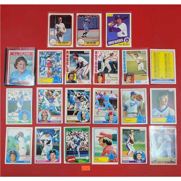 Lot of Assorted VTG Baseball Cards (Smith, Ford, Fisk, etc.)