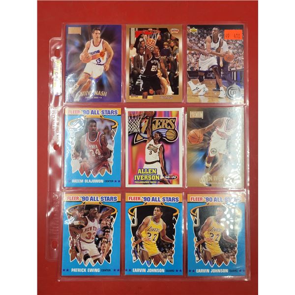 Lot of VTG Basketball Cards (Duncan, Nash, Ewing, etc.)