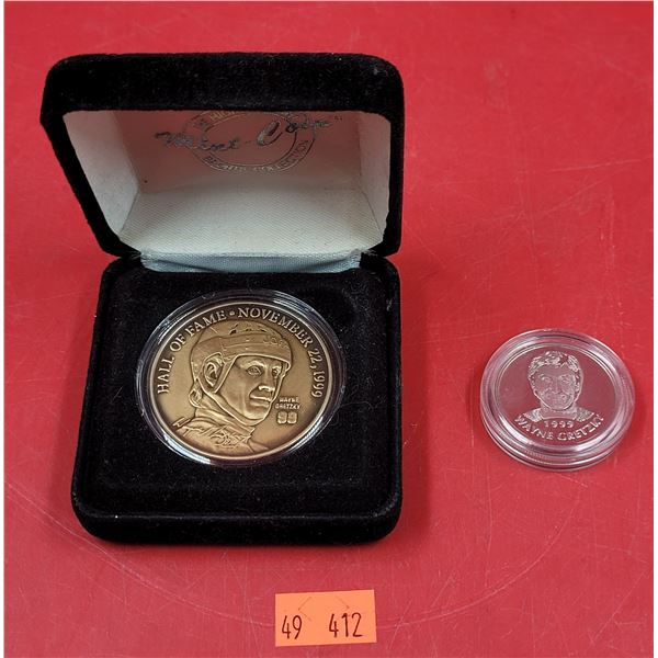 2 Gretzky Commemorative Medallions/Coins