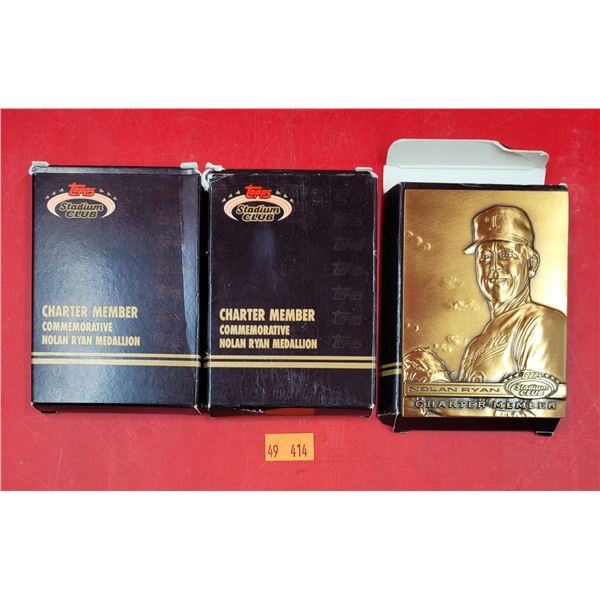 3 Nolan Ryan Commemorative Medallions