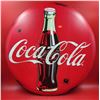 Image 1 : Metal 25" Coca-Cola Advertising Button Reproduction
