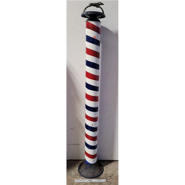 VTG Barber's Pole Standing Ashtray w/ Leaping Gazelle Accent