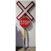 Image 1 : Metal Railway Crossing Sign