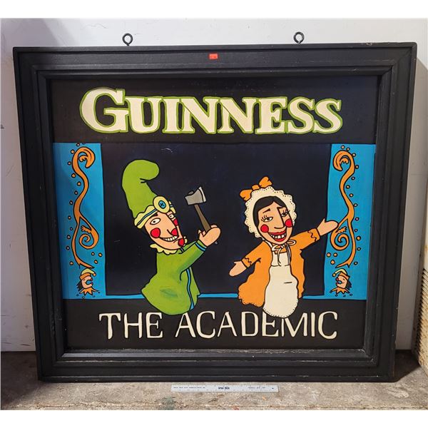 VTG Double-Sided Guinness "The Academic" Pub Sign