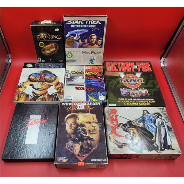 PC Game Lot w/ Lord of The Rings, Star Trek, & More