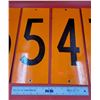 Image 2 : VTG Porcelain Gas Station Sign Price Numbers