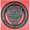 Image 3 : Double-Sided Heavy Cast Iron 1894 Central Bridge Plaque