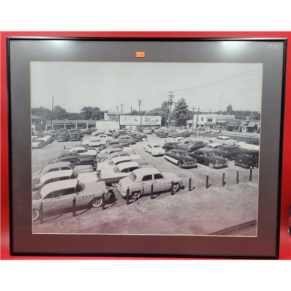 Framed VTG Automobile Print