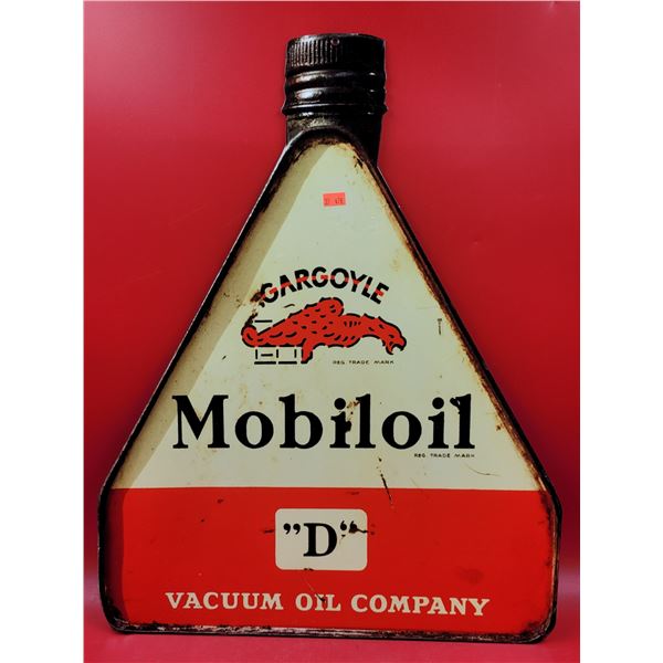 VTG Metal Gargoyle Mobiloil Advertising Sign