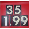 Image 1 : Lot Of Large VTG Gas Station Pricing Numbers