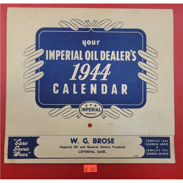 VTG 1944 Imperial Oil Dealer's Calendar