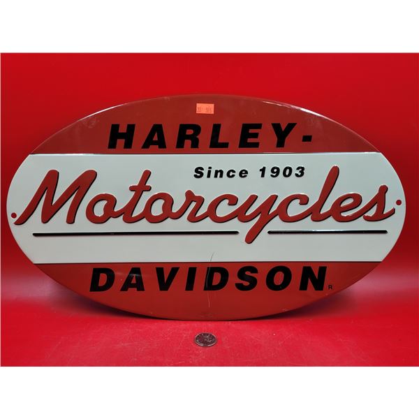 Metal Harley-Davidson Advertising Sign