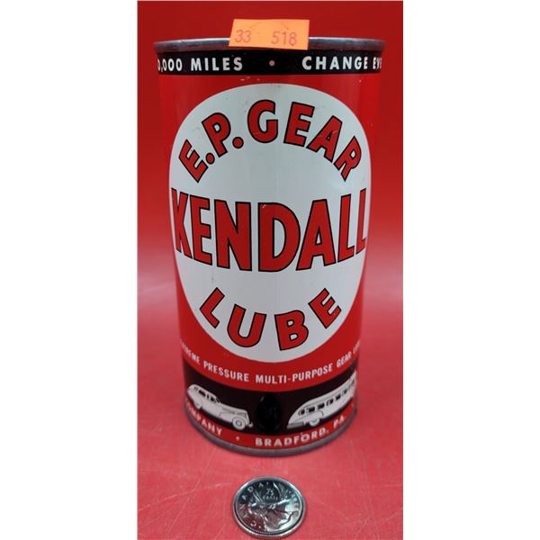 Full Kendall EP Gear Lube Can