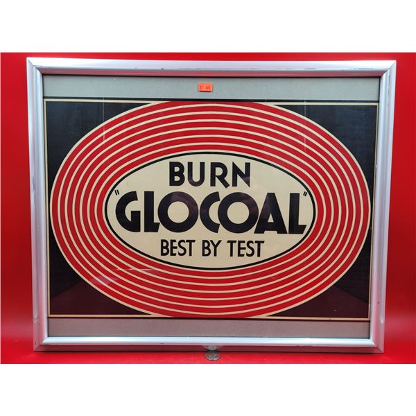 Framed Burn "Glocoal" Best By Test Advertising Paper