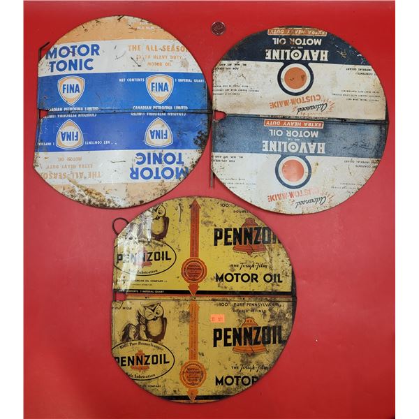 3 VTG Handcrafted Maple Syrup Lids (Made of Oil Cans)