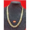 Image 1 : Metal Two-Tone Cuban Link Chain