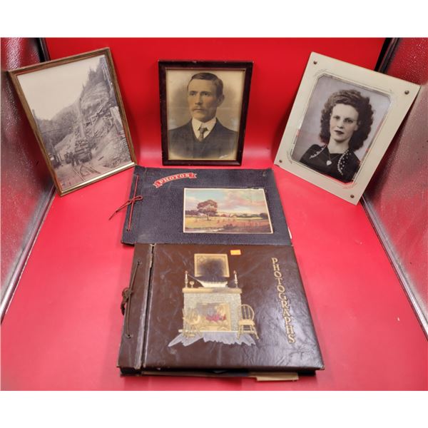 Lot of Assorted VTG Photographs w/ 2 Albums & Portraits