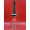 Image 1 : VTG Glass Motor Oil Bottle w/ Spout