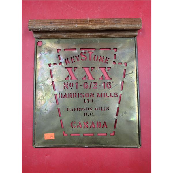 VTG Key Stone Harrison Mills B.C Stencil