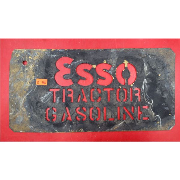 Esso Tractor Gasoline Oil Drum Stencil