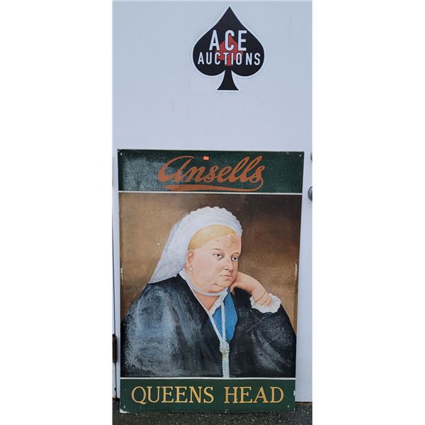 Ansell's Queens Head Pub Sign