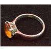 Image 2 : 14 Kt. Gold Ring w/ Orange Stone